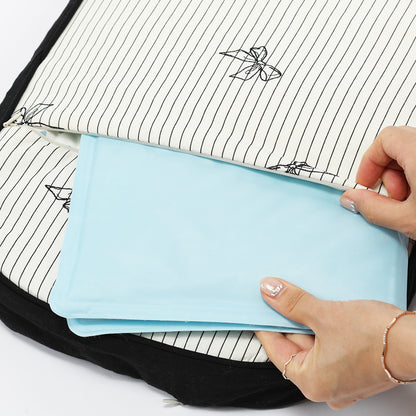 Ritogato Pliant Buggy Cover-up Cushion 蝴蝶結喱士款寵物推車車墊套裝 - 湖水綠