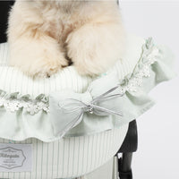 Ritogato Pliant Buggy Cover-up Guard 蝴蝶結喱士款寵物推車圍邊 - 湖水綠