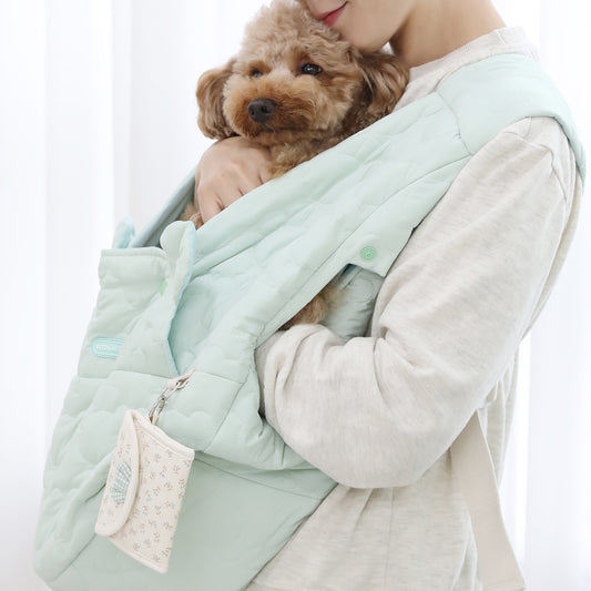 【Version 1】Ritogato Voddly Front Bag 前孭寵物袋 跣水質料 湖水綠色