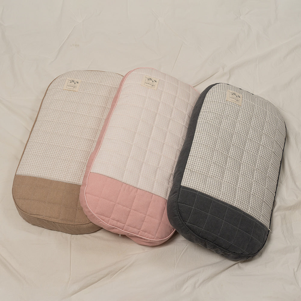 Ritogato Honeybuney Pet Cart Cushion 小熊格仔款寵物推車車墊套裝 - 灰色