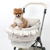 【預訂】Ritogato Pawpaw Frill Pet Cart Guard 小熊喱士款寵物推車圍邊 - 啡色