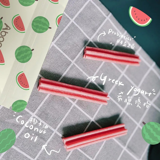 Abao 水果乳酪潔齒棒 西瓜🍉 （5條入）