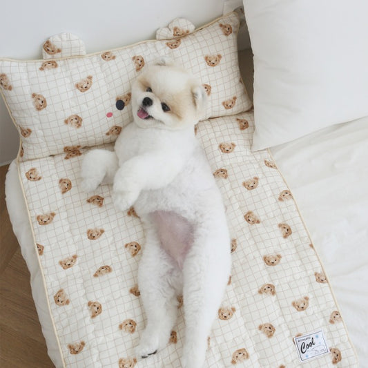 Ritogato 寵物涼感墊連枕頭 Icebear Coolmat with Pillow  (W Bear)
