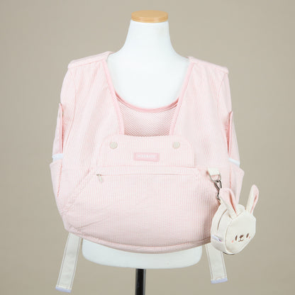 【Version 5】 Ritogato Voddly Petite Front Bag 前孭寵物袋 細版夏日透氣質料 粉紅色