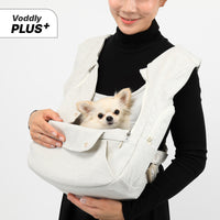 【V7】Ritogato Voddly Plus Front Bag 前孭寵物袋 透氣網質料 灰色間條
