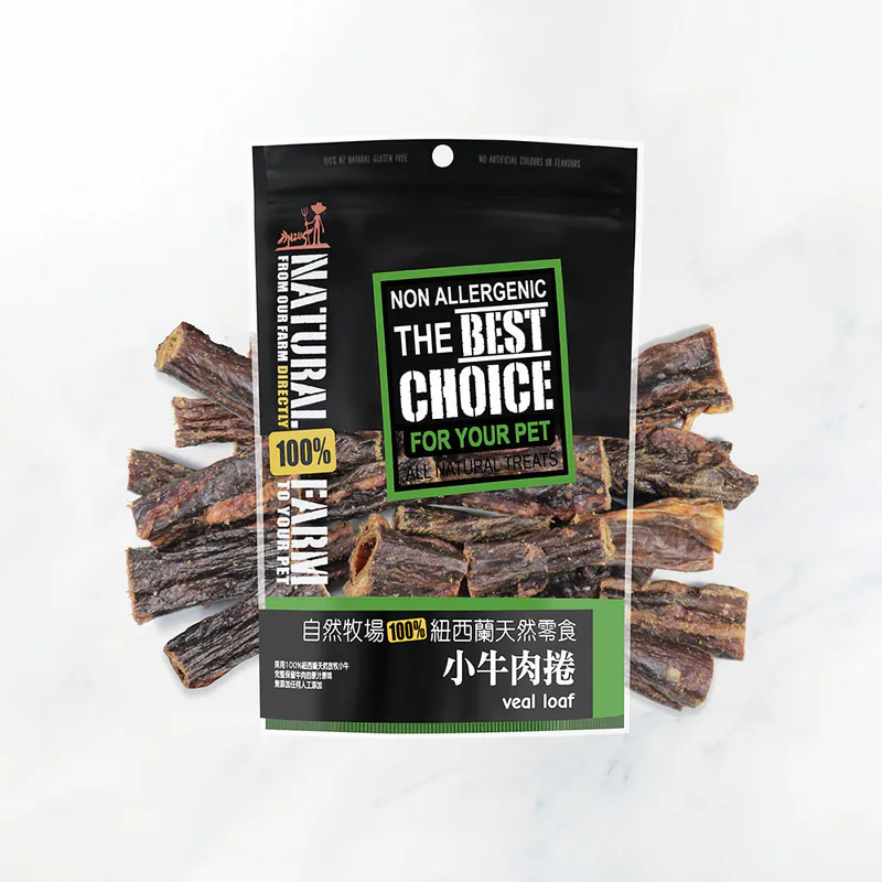 自然牧場 Natural Farm 天然寵物零食 小牛肉捲 Veal Loaf 100g