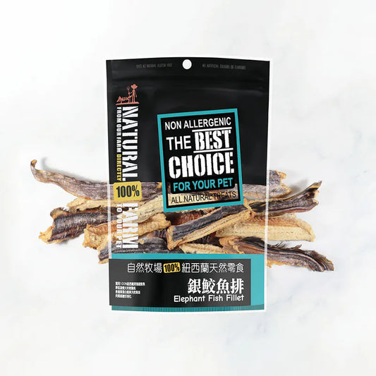 自然牧場 Natural Farm 天然寵物零食 銀鮫魚排 Elephant Fish Fillet 100g