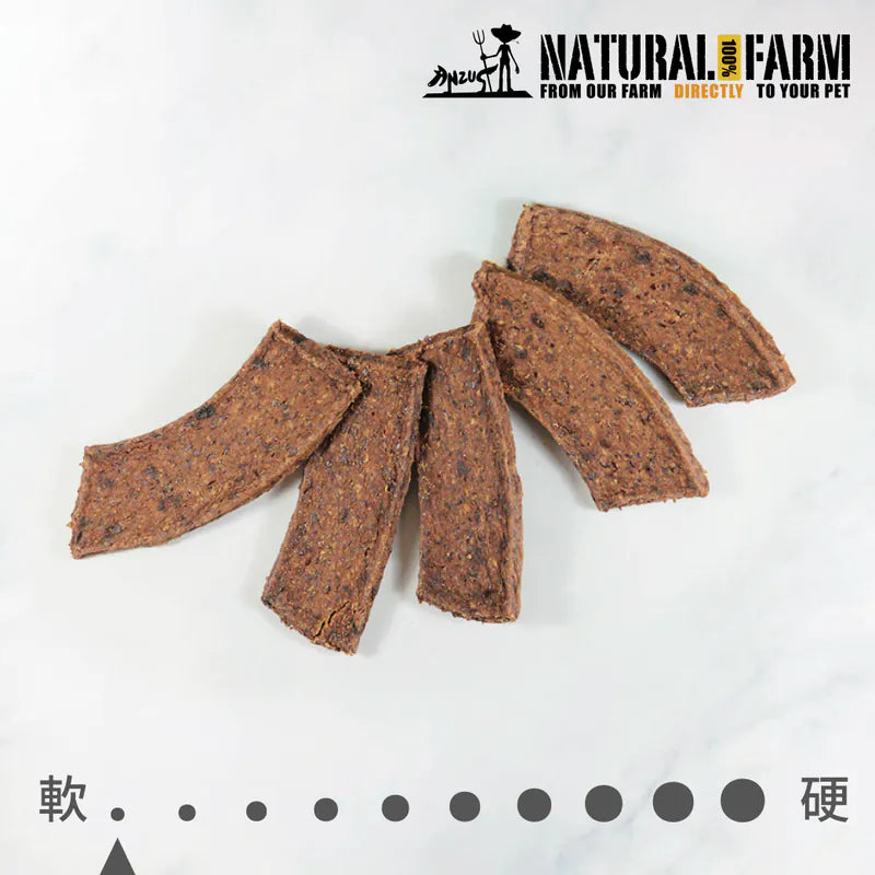 自然牧場 Natural Farm 天然寵物零食 厚鹿嚼片 Venison&Green Lipped Mussel Jerky Bar 120g