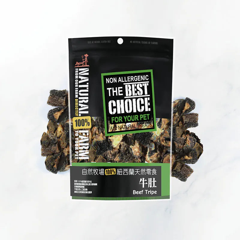 自然牧場 Natural Farm 天然寵物零食 牛肚 Beef Tripe 100g