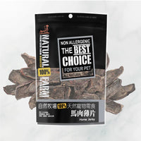 自然牧場 Natural Farm 天然寵物零食 馬肉薄片 Horse Jerky 70g