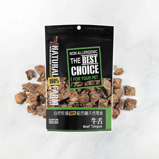 自然牧場 Natural Farm 天然寵物零食 牛舌 Beef Tongue 100g
