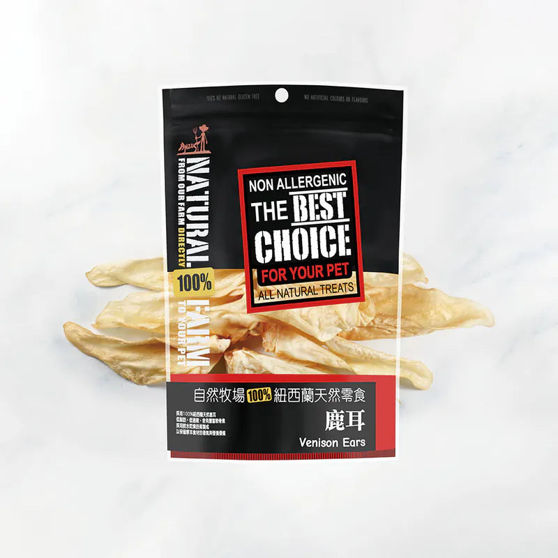 自然牧場 Natural Farm 天然寵物零食 鹿耳  Version Ears 100g