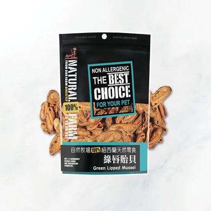 自然牧場 Natural Farm 天然寵物零食 綠唇貽貝 Green Lipped Mussel 60g