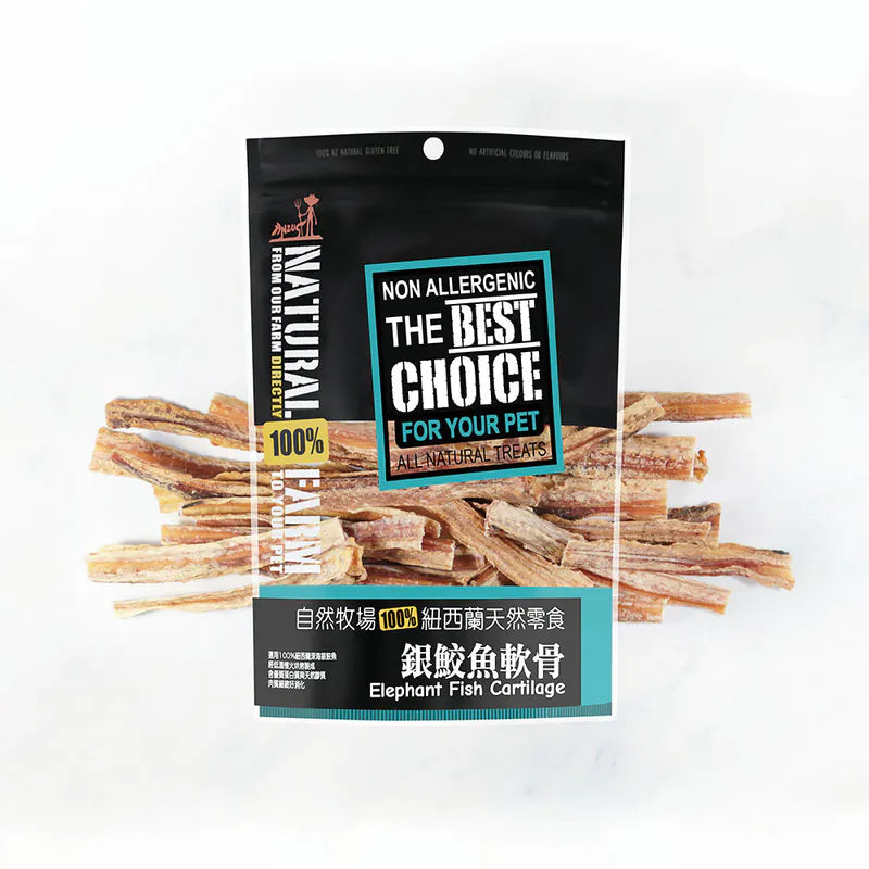 自然牧場 Natural Farm 天然寵物零食 銀鮫魚軟骨 Elephant Fish Cartilage 100g