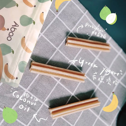 Abao 水果乳酪潔齒棒 香蕉芭樂🍌（15條入）