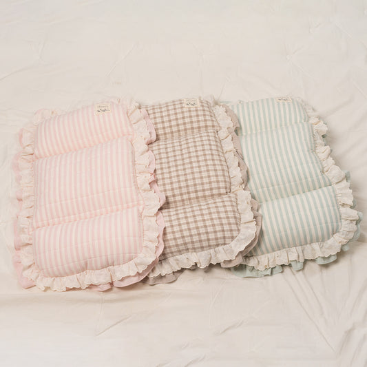 Ritogato Pawpaw Frill Pet Cart Cushion 小熊喱士款寵物推車車墊套裝 - 粉紅色