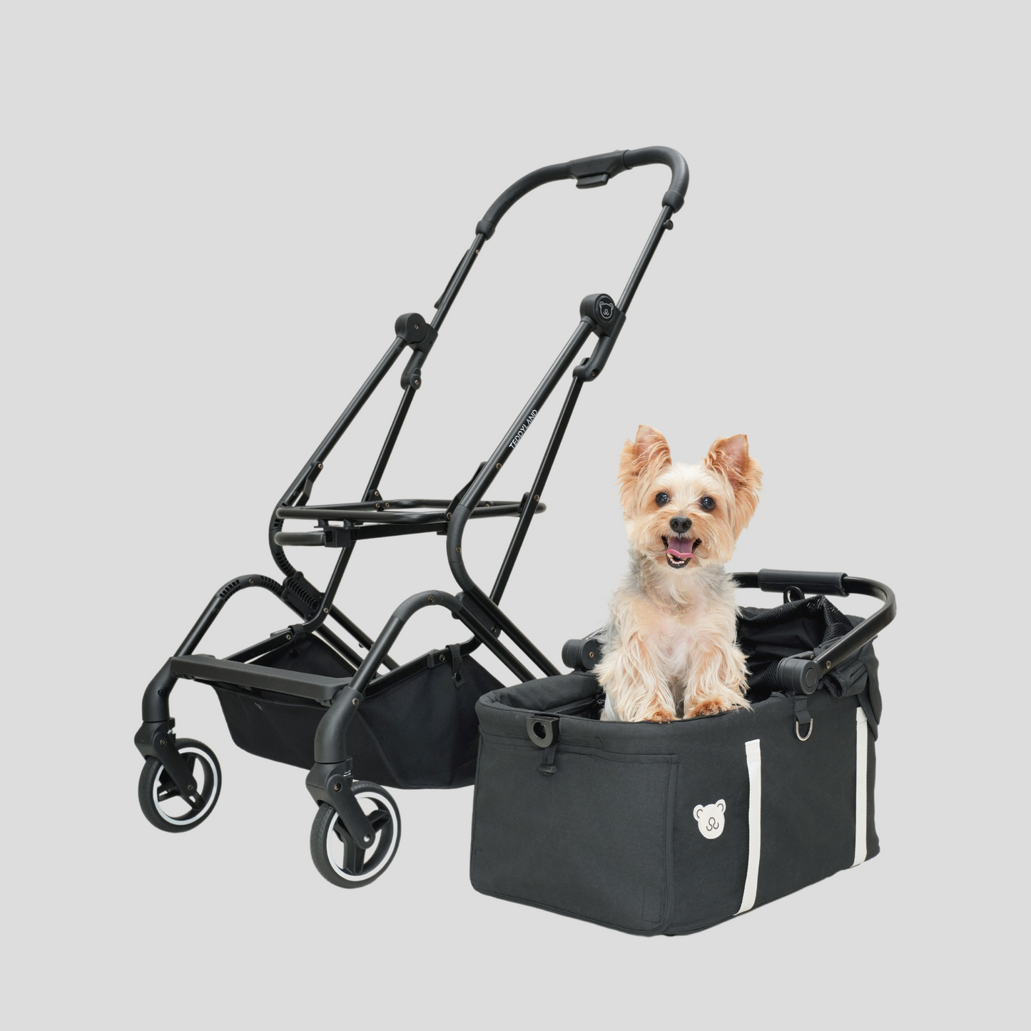 TeddyLand Petite 寵物手推車 Black 黑色