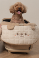 Ritogato Honeybuney Pet Cart Cushion 小熊格仔款寵物推車車墊 - 啡色