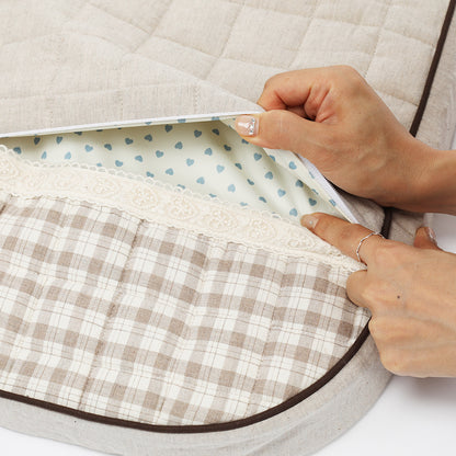 Ritogato Chou-Ribbon Buggy Cover-up Cushion 韓式簡約款寵物推車車墊套裝 - 粉紅色