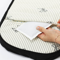 Ritogato Pliant Buggy Cover-up Cushion 蝴蝶結喱士款寵物推車車墊 - 黑色