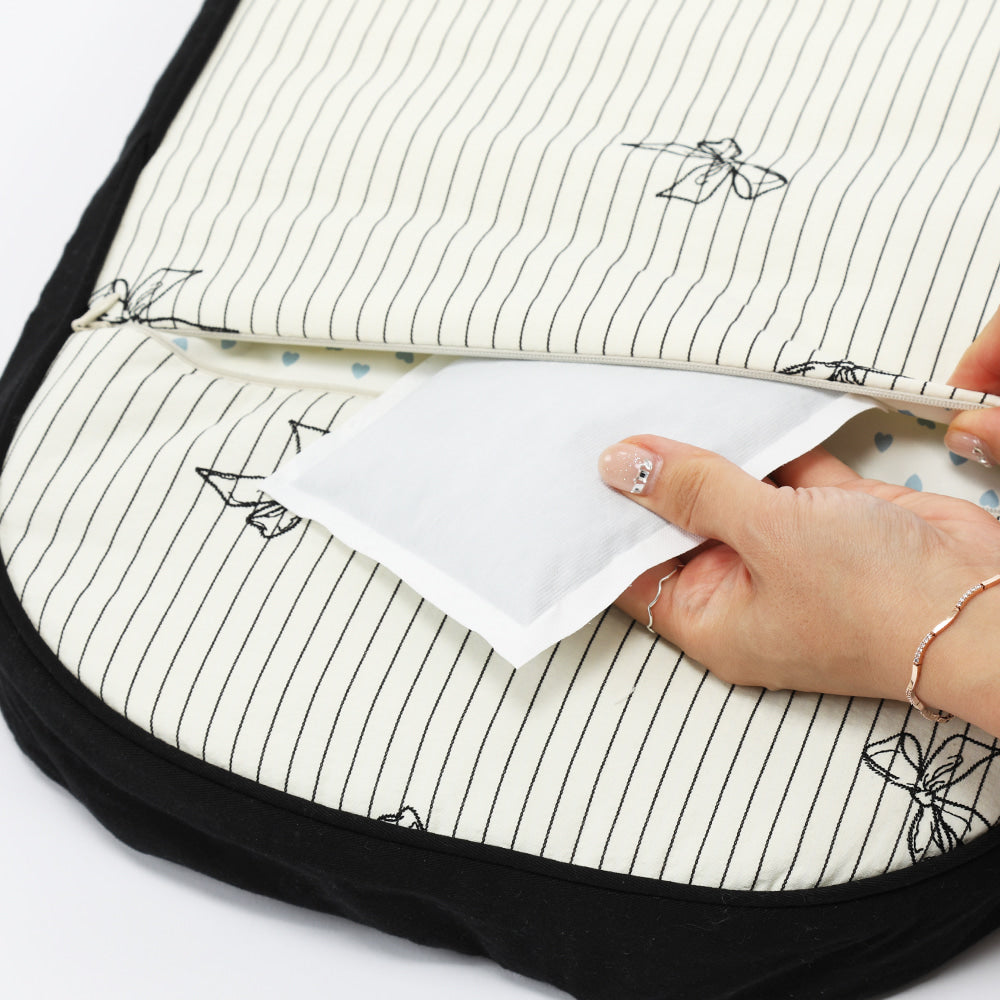 Ritogato Pliant Buggy Cover-up Cushion 蝴蝶結喱士款寵物推車車墊 - 黑色