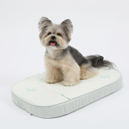 Ritogato Pliant Buggy Cover-up Cushion 蝴蝶結喱士款寵物推車車墊套裝 - 湖水綠