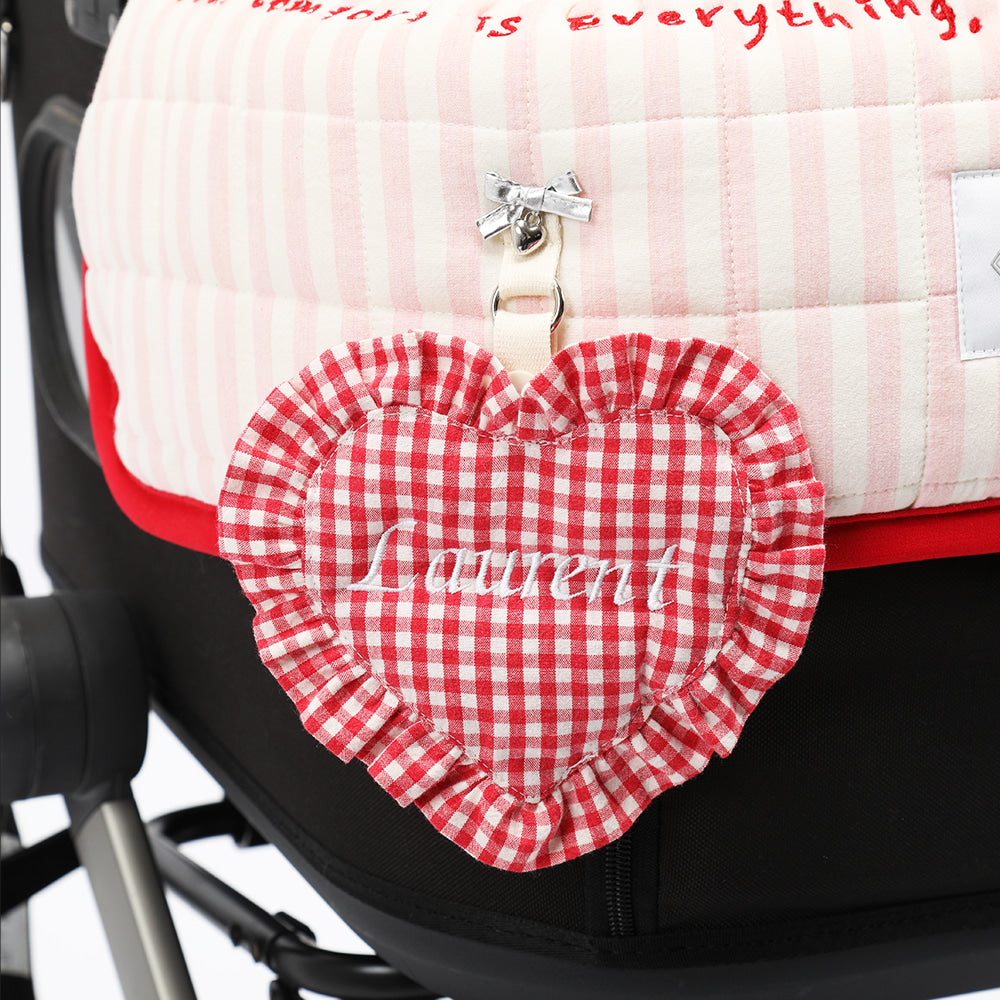 【訂製商品】Ritogato 荷葉邊心形客製吊牌 Custom name tag