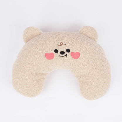 Ritogato Bolppangi Buggy Cover-up Pillow 熊仔毛絨絨款寵物半月枕 (三色)