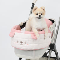 Ritogato Honeybuney Pet Cart Guard 小熊格仔款寵物推車圍邊 - 粉紅色