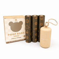 TeddyLand 寵物拾便器連咖啡香味拾便袋 6捲裝 Poop Bag with holder