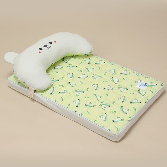 Ritogato Air-Coil氣墊涼感床連枕頭 Cool Mat with Pillow - 衝浪板熊