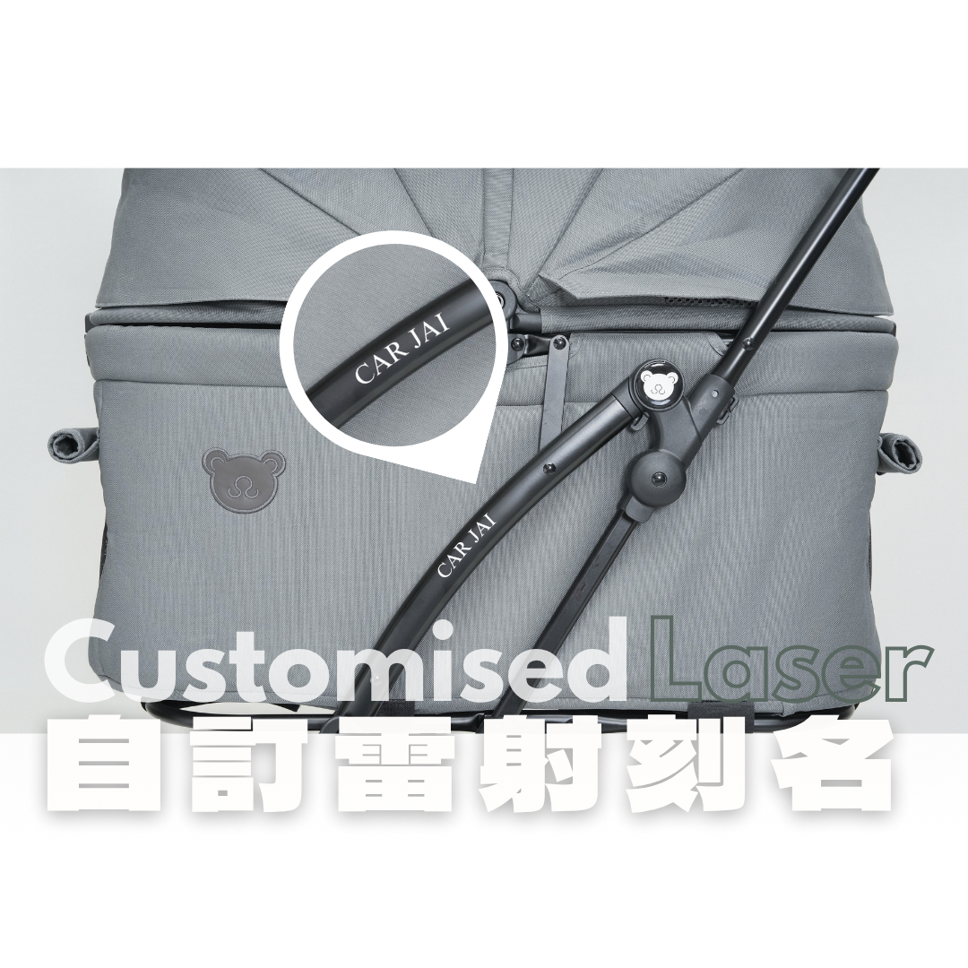 TeddyLand Grande 寵物手推車 Pearl 珍珠白