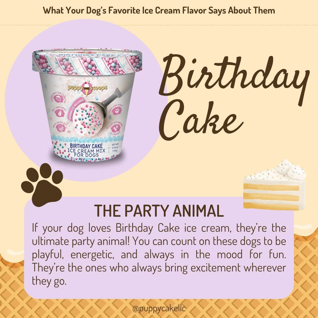 Puppy Scoops Ice Cream Mix (Birthday Cake with Sprinkles) 生日蛋糕味雪糕