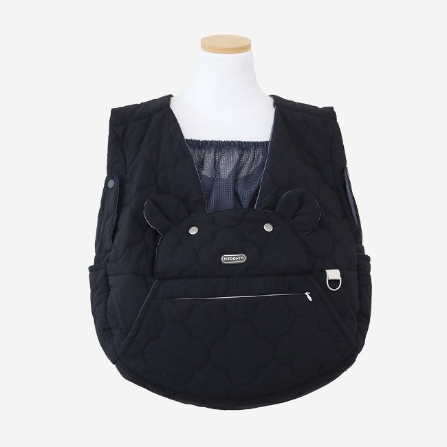 【Version 3】Ritogato Voddly Cozy Front Bag 前孭寵物袋 跣水質料 黑色