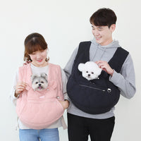 【Version 3】Ritogato Voddly Cozy Front Bag 前孭寵物袋 跣水質料 黑色