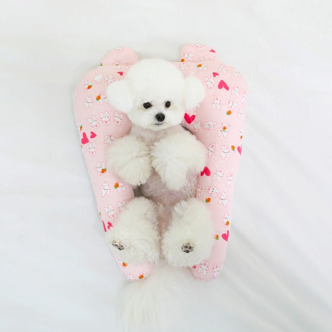 【預訂產品】Ritogato 寵物涼感U型抱枕 Cool Hug Pillow (Pink Rabbit)