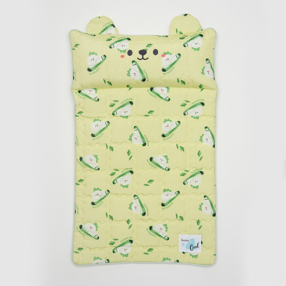 【預訂產品】Ritogato 寵物涼感墊連枕頭 Icebear Coolmat with Pillow (衝浪板熊)