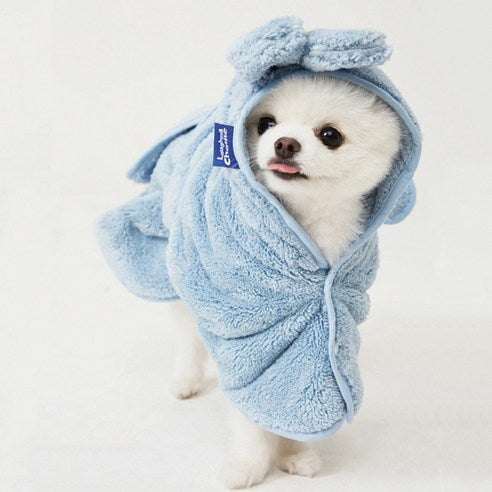 韓國 Laughing Charlie 超細纖維寵物浴巾