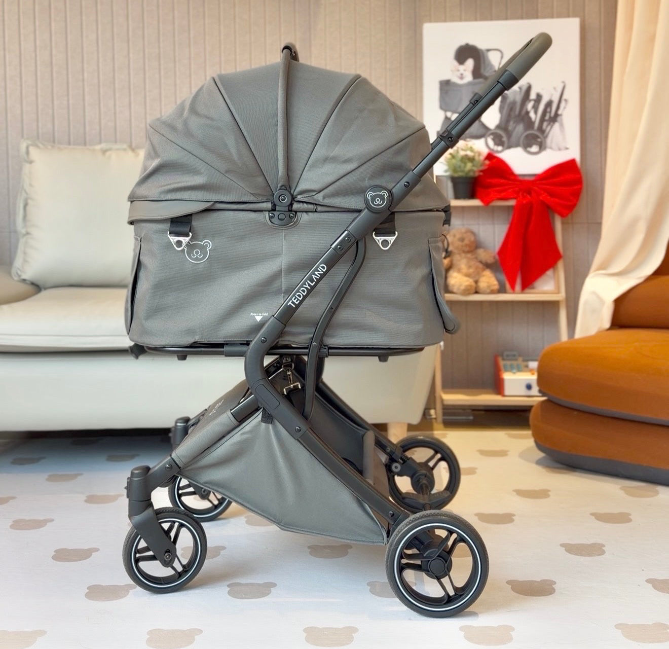 TeddyLand Elite 寵物手推車 Forest 森林綠