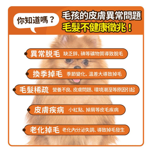 毛孩時代 爆毛專利保健粉 Hair Growth Support (30包/盒)
