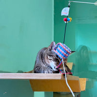 Meow² 紅白藍膠袋逗貓棒