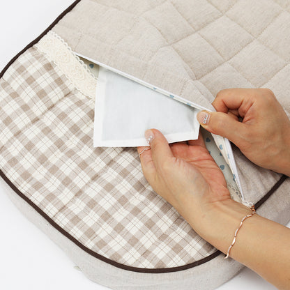 Ritogato Chou-Ribbon Buggy Cover-up Cushion 韓式簡約款寵物推車車墊套裝 - 粉紅色