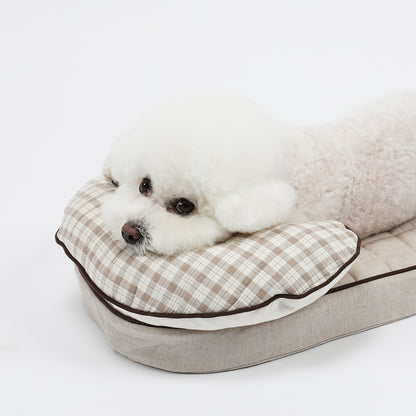 Ritogato Chou-Ribbon Buggy Cover-up Pillow 韓式簡約款寵物半月枕 (三色)