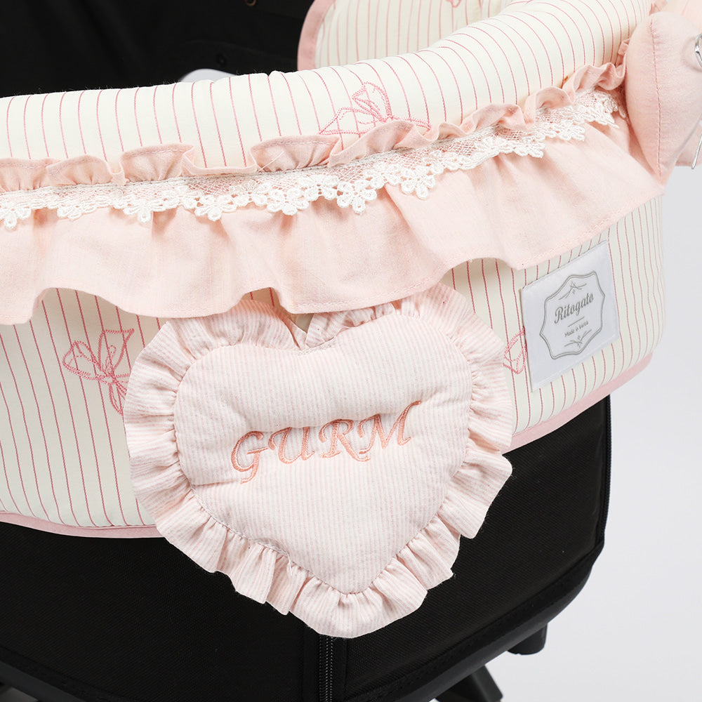 【訂製商品】Ritogato 荷葉邊心形客製吊牌 Custom name tag