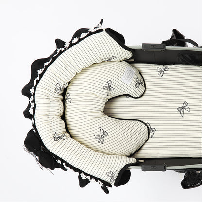 Ritogato Pliant Buggy Cover-up Pillow 蝴蝶結喱士款寵物半月枕 (三色)