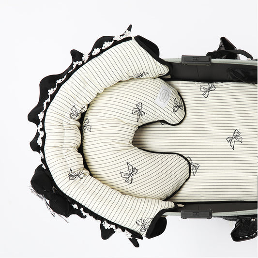 Ritogato Pliant Buggy Cover-up Pillow 蝴蝶結喱士款寵物半月枕 (三色)