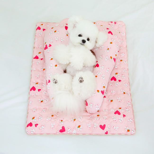 【預訂產品】 Ritogato 寵物防跣涼感墊 Non-slip Cool Mat (Pink Rabbit)