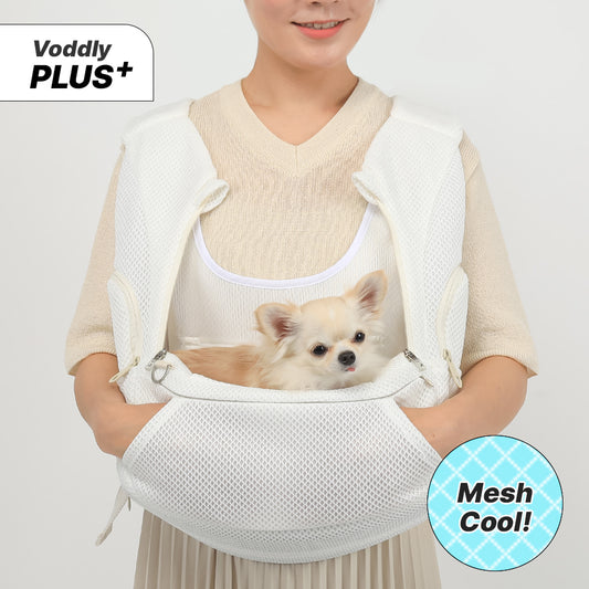 【V7】Ritogato Voddly Plus Front Bag 前孭寵物袋 網袋質料 白色