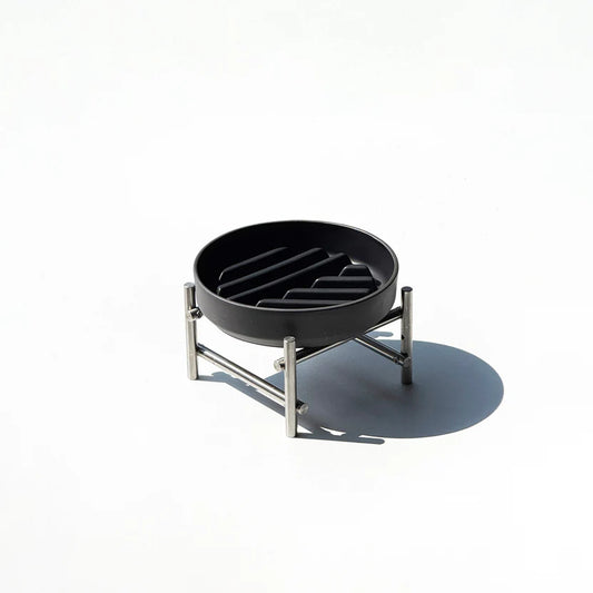 【預訂商品】Mattte 黑陶瓷寵物慢食碗