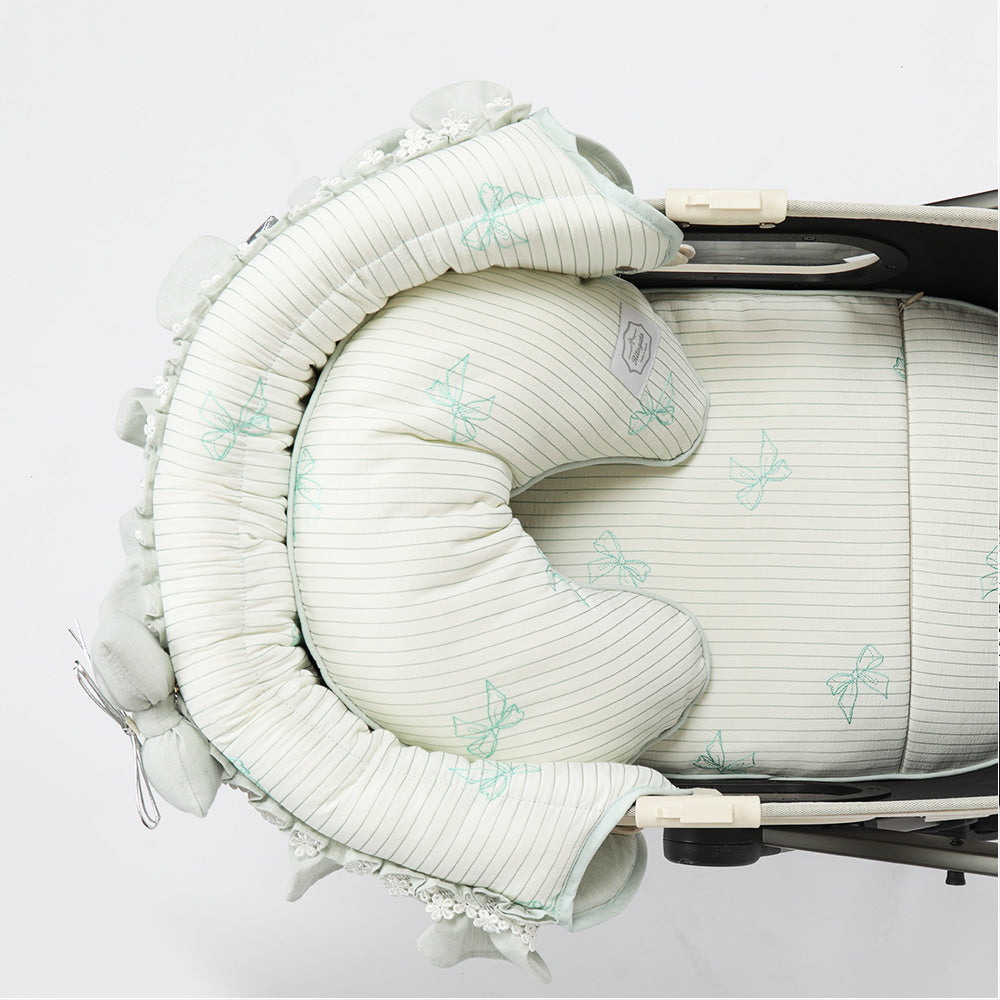 Ritogato Pliant Buggy Cover-up Pillow 蝴蝶結喱士款寵物半月枕 (三色)